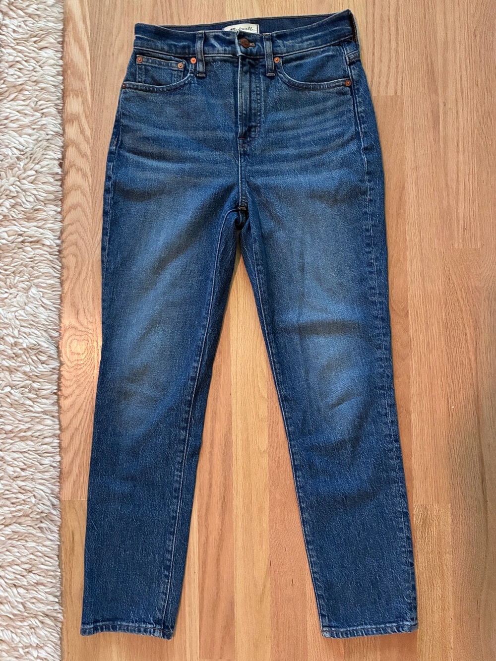 Madewell Perfect Vintage Jeans in Dark Blue Wash